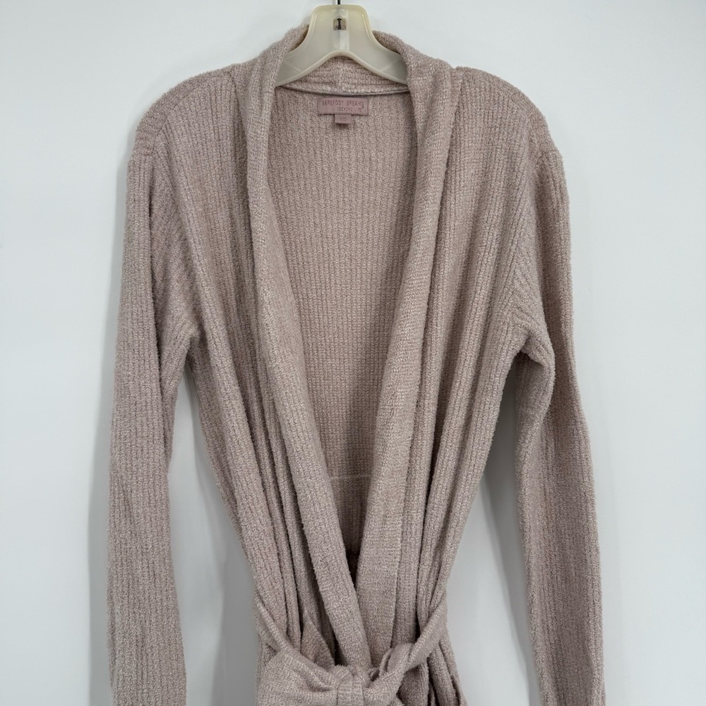 BAREFOOT DREAMS CozyChic Women's Robe Belted pink Size 2 small/medium bathrobe - Picture 4 of 11